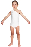 BODY DANZA LYCRA MONOSPALLA BIANCO BABY